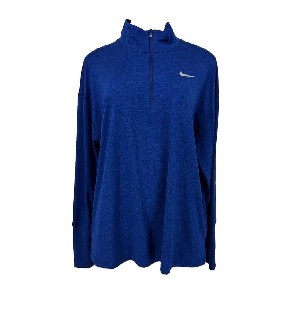 Nike Dri-FIT XL Women Element Half-Zip Running Top Long Sleeve AA4631-606 D11